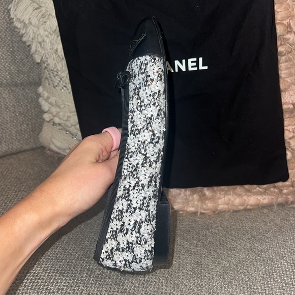 Chanel cap toe tweed Ballet flats size 36 - Picture 8 of 10